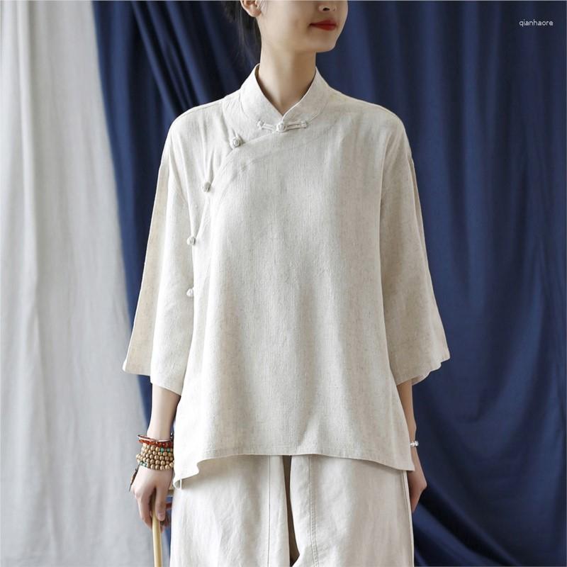 Women's Blouses Johnature 2023 Spring And Summer Woman Original Vintage Collar Seven Point Sleeves Shirt Solid Color, Beige
Women's Blouses Johnature 2023 Spring And Summer Woman Original Vintage Collar Seven Point Sleeves Shirt Solid Color, Beige