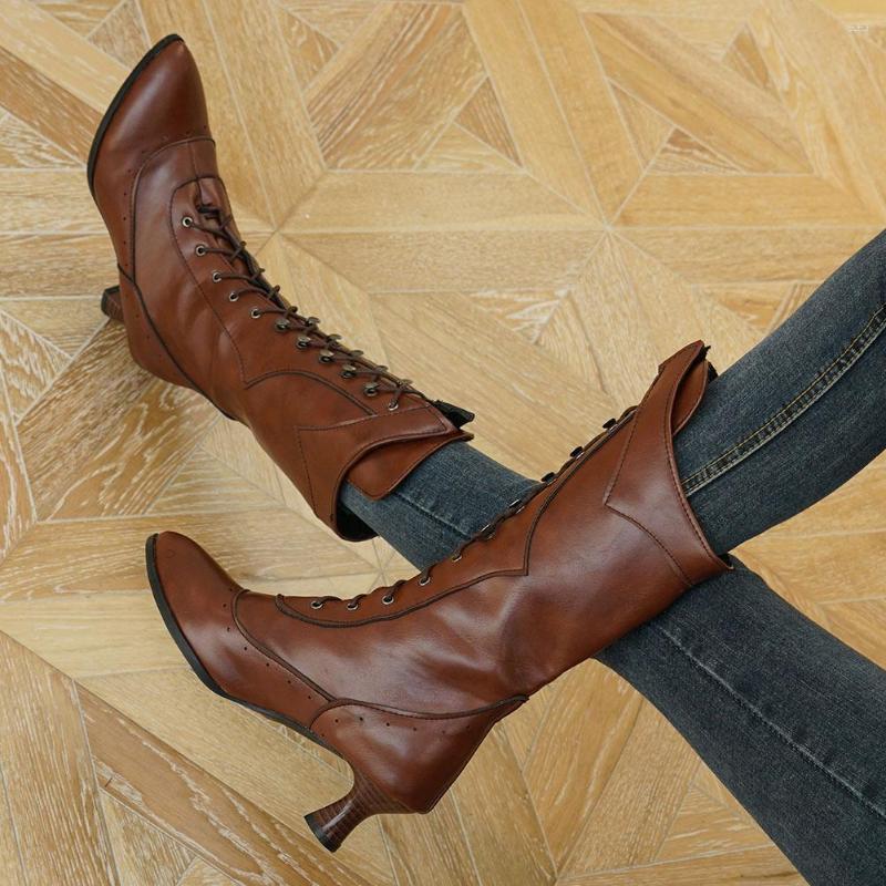 Boots 2023 Designer Vintage Birtish Style Big Size 45 Women's Western Brogue Shoes Kitten Heels Pointed Toe Shoelace Retro Shoe, Black
Boots 2023 Designer Vintage Birtish Style Big Size 45 Women's Western Brogue Shoes Kitten Heels Pointed Toe Shoelace Retro Shoe, Black