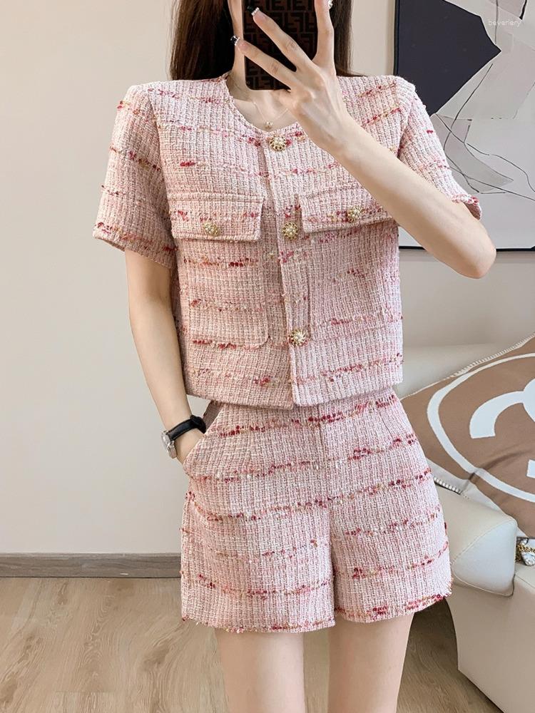 Women' Tracksuits High Quality French Vintage Small Fragrant Tweed Two Piece Set Women Short Jacket Coat Sets Fried Street 2pcs Pant, Pink
Women' Tracksuits High Quality French Vintage Small Fragrant Tweed Two Piece Set Women Short Jacket Coat Sets Fried Street 2pcs Pant, Pink