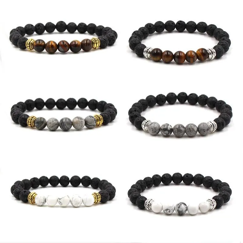 8mm Natural Lava Stone Turquoise Tigers Eye Beads Bracelet volcanic Rock Stone Aromatherapy Essential Oil Diffuser Bracelet for women
8mm Natural Lava Stone Turquoise Tigers Eye Beads Bracelet volcanic Rock Stone Aromatherapy Essential Oil Diffuser Bracelet for women
