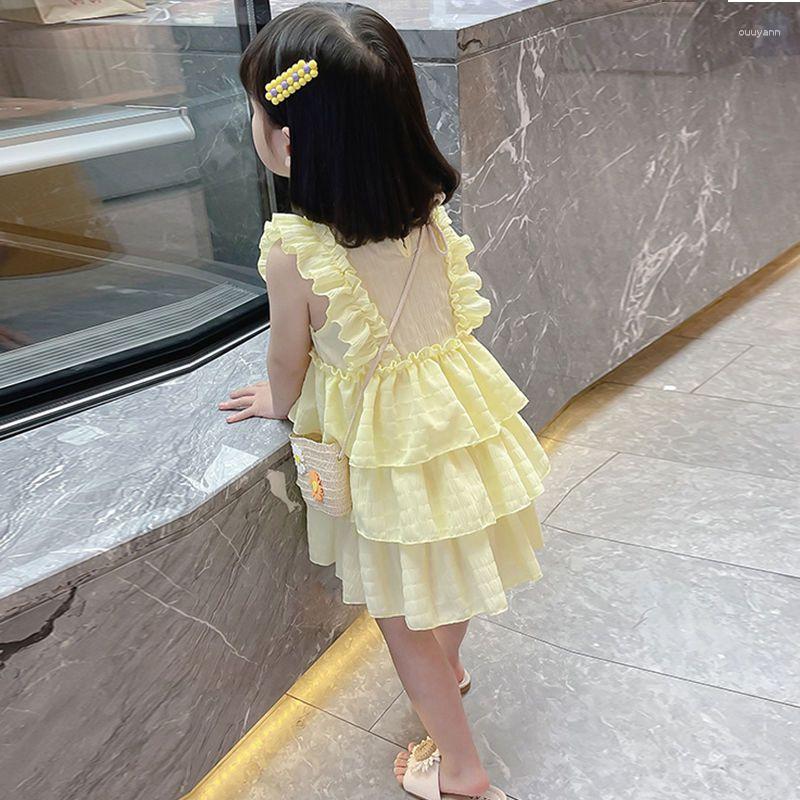 Girl Dresses Girls Summer Dress Children's Skirt Princess Vest Cake Boutique Clothing Simple Style, Yellow
Girl Dresses Girls Summer Dress Children's Skirt Princess Vest Cake Boutique Clothing Simple Style, Yellow