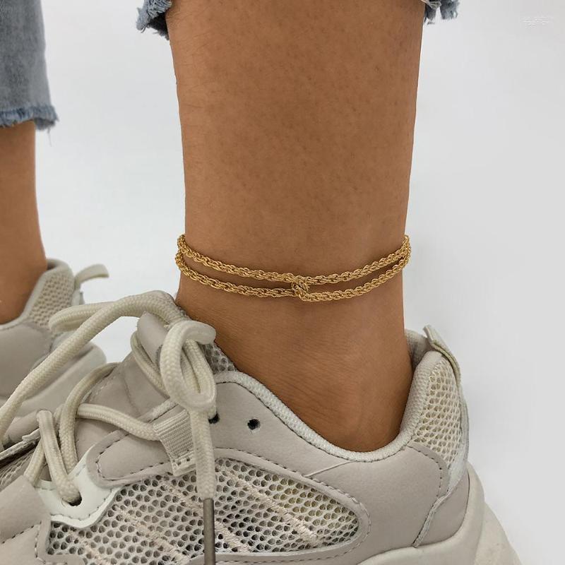 Anklets Lalynnly Luxury Twisted Anklet For Women Girls Rhinestone Thin Beach Daily Foot Jewelry Wholesale Accessories Gift A0109
Anklets Lalynnly Luxury Twisted Anklet For Women Girls Rhinestone Thin Beach Daily Foot Jewelry Wholesale Accessories Gift A0109