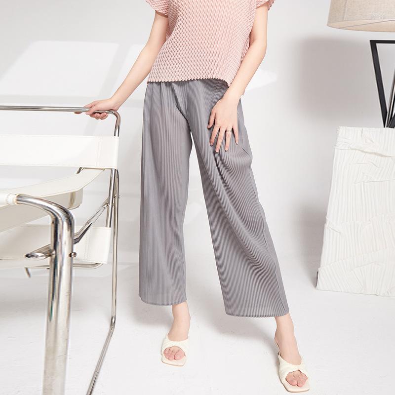 Women's Pants Miyake Pleated Straight Casual Women's High Waist Loose Simple All-match, Picture color
Women's Pants Miyake Pleated Straight Casual Women's High Waist Loose Simple All-match, Picture color
