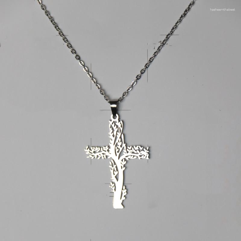 Pendant Necklaces Tree Cross Necklace Amulet Faith Stainless Steel Fashion Trend Simple Men's And Women's Jewelry Gifts 2023
Pendant Necklaces Tree Cross Necklace Amulet Faith Stainless Steel Fashion Trend Simple Men's And Women's Jewelry Gifts 2023