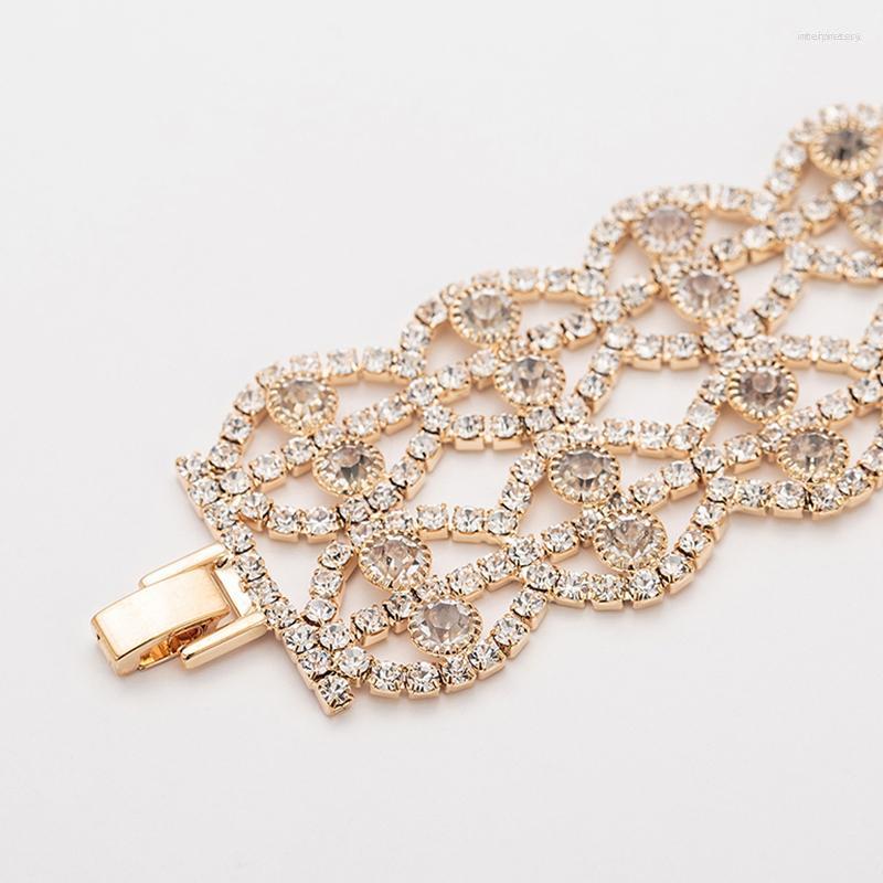 Link Bracelets YFJEWE Selling Crystal Bridal For Women C Se Pulseiras Charms B170