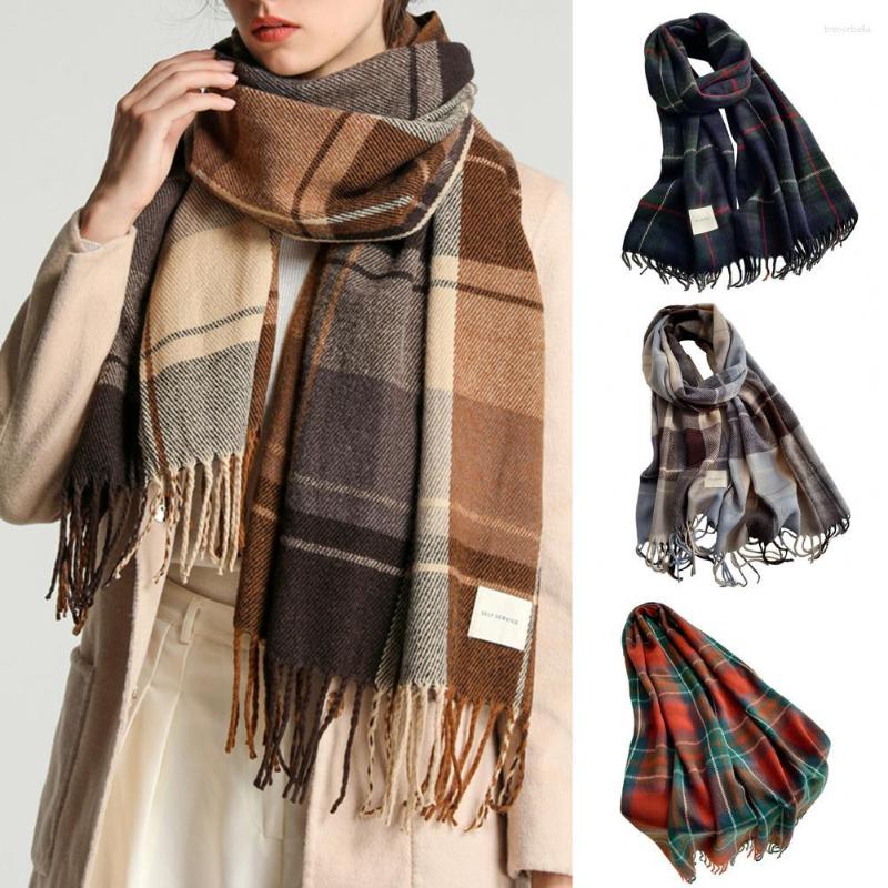 Scarves Women Scarf Korean Style Tassel Thick Thermal Winter Plaid Print Long Warm Shawl Costume Accessories
Scarves Women Scarf Korean Style Tassel Thick Thermal Winter Plaid Print Long Warm Shawl Costume Accessories