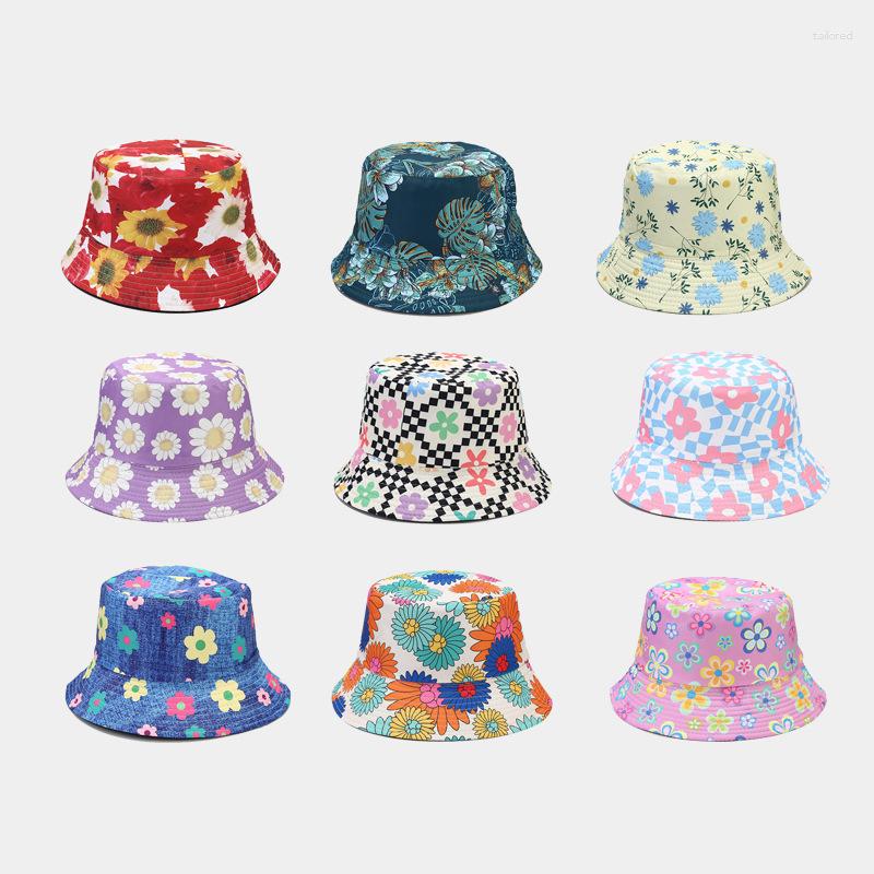 Berets 2023 Flower Pattern Bucket Hat Spring And Summer Outdoor Sun Hats Women Double-sided Basin Cap Men Casual Panama Bob Caps, 10
Berets 2023 Flower Pattern Bucket Hat Spring And Summer Outdoor Sun Hats Women Double-sided Basin Cap Men Casual Panama Bob Caps, 10