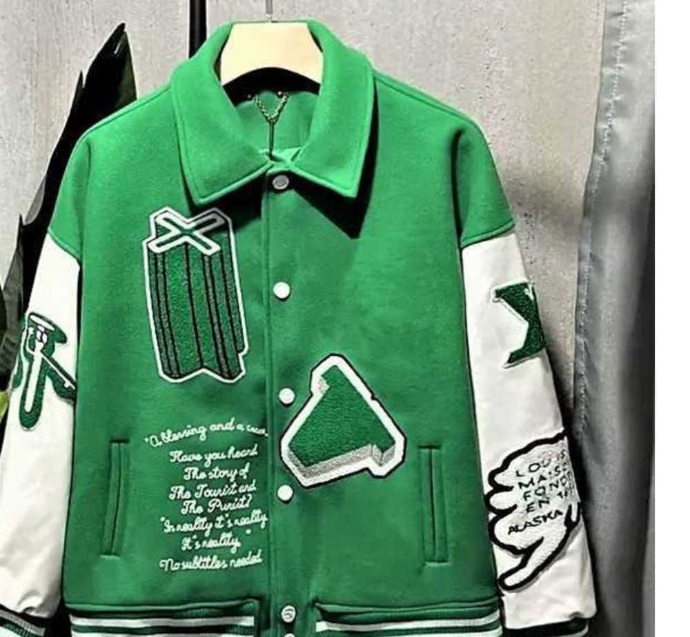 Flocking Leather sleeves Baseball Coat Uniform Fashion Jacket High Quality Single Breasted Warm Jackets Couples Women Men Varsity Coats Men's Designer Clothing88
Flocking Leather sleeves Baseball Coat Uniform Fashion Jacket High Quality Single Breasted Warm Jackets Couples Women Men Varsity Coats Men's Designer Clothing88