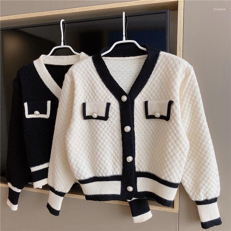 Women's Knits Elegant Cardigans Sweater Women Contrast Color V Neck Spring Woman Clothes Vintage Korean Sweaters Office Ladies Y2K Tops, Black
Women's Knits Elegant Cardigans Sweater Women Contrast Color V Neck Spring Woman Clothes Vintage Korean Sweaters Office Ladies Y2K Tops, Black