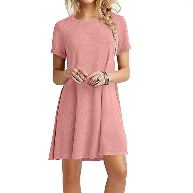 Casual Dresses Women' Spring And Summer Round Neck Short Sleeve Large Loose Solid Color Dress Evening Women, Army green
Casual Dresses Women' Spring And Summer Round Neck Short Sleeve Large Loose Solid Color Dress Evening Women, Army green