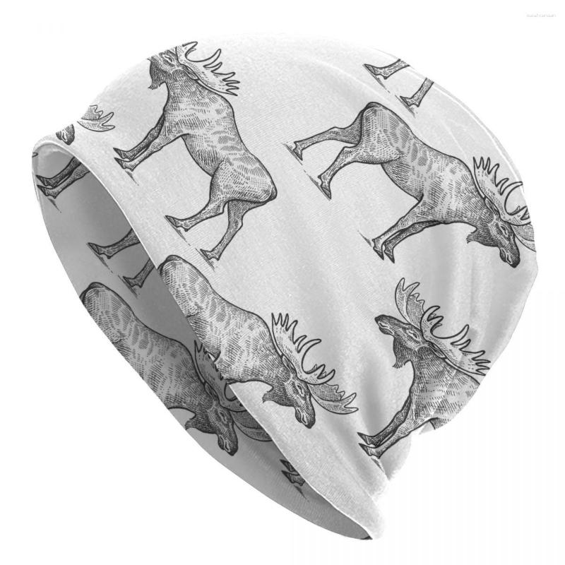 Berets Women Men Beanie Hat Black And White Elk Moose Warm Spring Winter Outdoor Hip-hop Cap
Berets Women Men Beanie Hat Black And White Elk Moose Warm Spring Winter Outdoor Hip-hop Cap