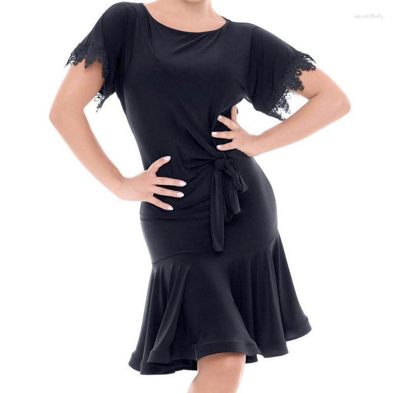 Stage Wear Sexy Woman Latin Dance Dress Fish Bone Short Sleeve Girls Dresses Free, Black
Stage Wear Sexy Woman Latin Dance Dress Fish Bone Short Sleeve Girls Dresses Free, Black