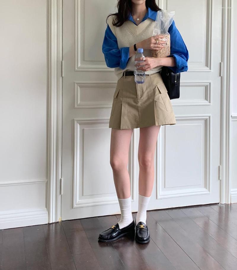 Skirts South Korea's Dongdaemun Ins Vitality Girl Retro Wash Cotton A-line High Waist Slim Casual Tooling Skirt, Vest
Skirts South Korea's Dongdaemun Ins Vitality Girl Retro Wash Cotton A-line High Waist Slim Casual Tooling Skirt, Vest