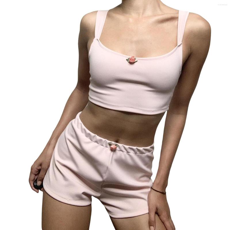 Women' Tracksuits Lairauiy Women' Y2K 2 Piece Summer Outfits Set Cute 3D Rosette Backless Crop Tank Tops High Waist Shorts Loungewear, Pink
Women' Tracksuits Lairauiy Women' Y2K 2 Piece Summer Outfits Set Cute 3D Rosette Backless Crop Tank Tops High Waist Shorts Loungewear, Pink