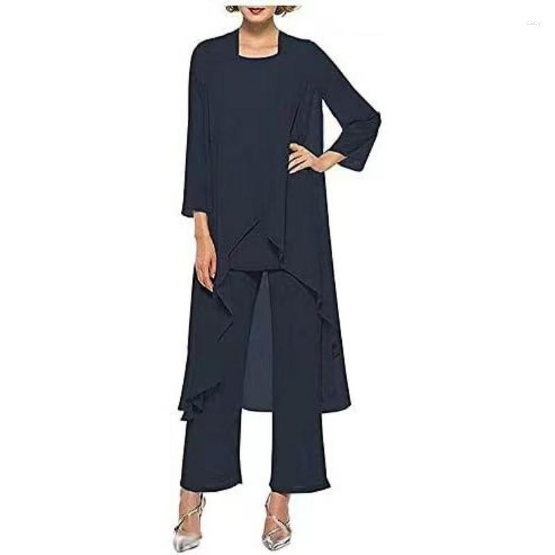 Women's Two Piece Pants Women 3 PC Tiered Chiffon Mother Of The Bride Dress Suit With Jacket Outfit, Chiffon 95
Women's Two Piece Pants Women 3 PC Tiered Chiffon Mother Of The Bride Dress Suit With Jacket Outfit, Chiffon 95