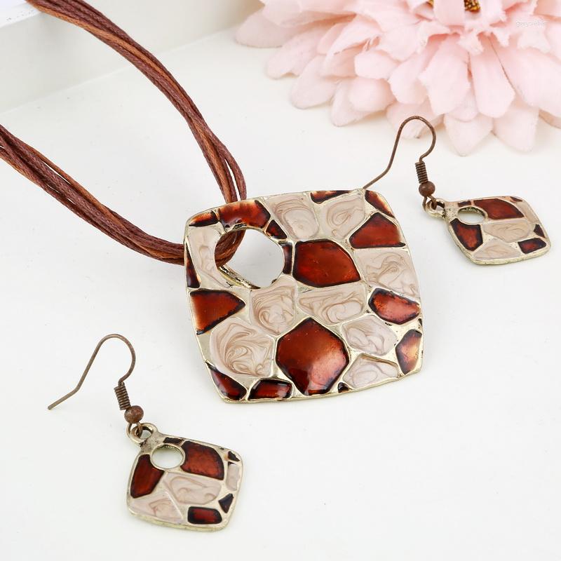 Necklace Earrings Set Retro Boho Jewelry Multilayers Leather Rope Choker Dangle Earring Sets Women India, Picture shown
Necklace Earrings Set Retro Boho Jewelry Multilayers Leather Rope Choker Dangle Earring Sets Women India, Picture shown