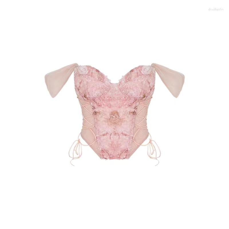 Women's Tanks French Bustier Vest Sexy Irregular Club Fishbone Crop Top Drawstring Corset Sheer Sleeveless Slim T Shirts Night Clubwear, White
Women's Tanks French Bustier Vest Sexy Irregular Club Fishbone Crop Top Drawstring Corset Sheer Sleeveless Slim T Shirts Night Clubwear, White