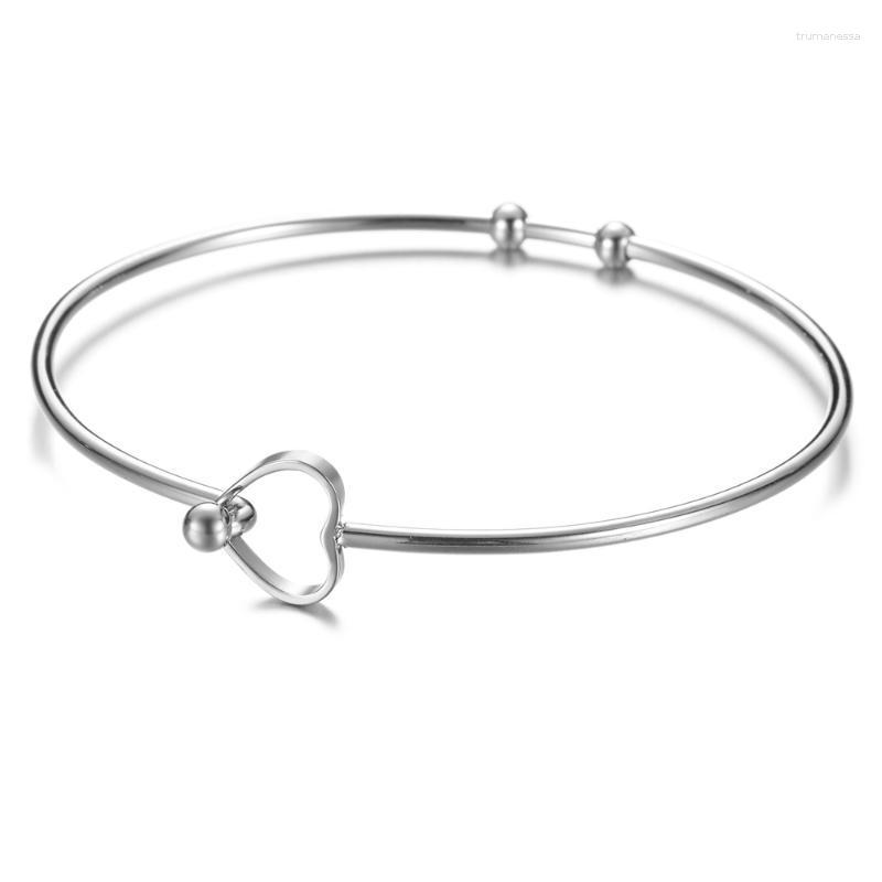 Bangle 60mm Est 2mm Thick Stainless Steel Hearts Beads Bracelet Cuff Expandable Opening 3 Colors One PieceBangleBangle Raym22
Bangle 60mm Est 2mm Thick Stainless Steel Hearts Beads Bracelet Cuff Expandable Opening 3 Colors One PieceBangleBangle Raym22