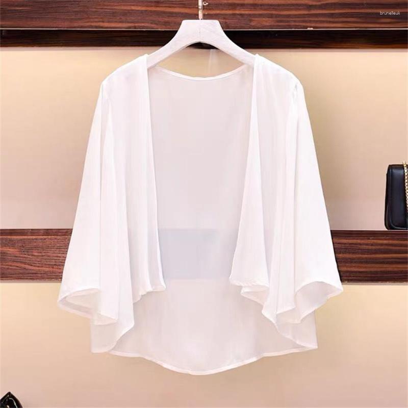 Women's Knits 2023 Korean Fashion Women Summer Evening Dress Chiffon Elegant Simple Casual Cape Party With Shrug For Lady Shawl, Pink
Women's Knits 2023 Korean Fashion Women Summer Evening Dress Chiffon Elegant Simple Casual Cape Party With Shrug For Lady Shawl, Pink