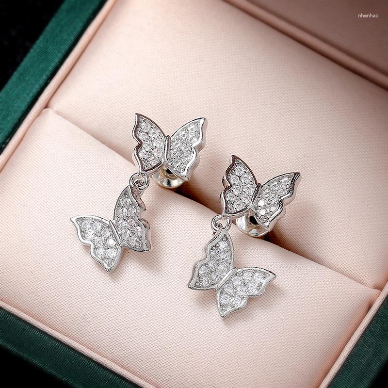 Dangle Earrings CAOSHI Fashionable Design Butterfly Drop Women Exquisite Female Party Jewelry With Shiny Zirconia Aesthetic Accessories
Dangle Earrings CAOSHI Fashionable Design Butterfly Drop Women Exquisite Female Party Jewelry With Shiny Zirconia Aesthetic Accessories