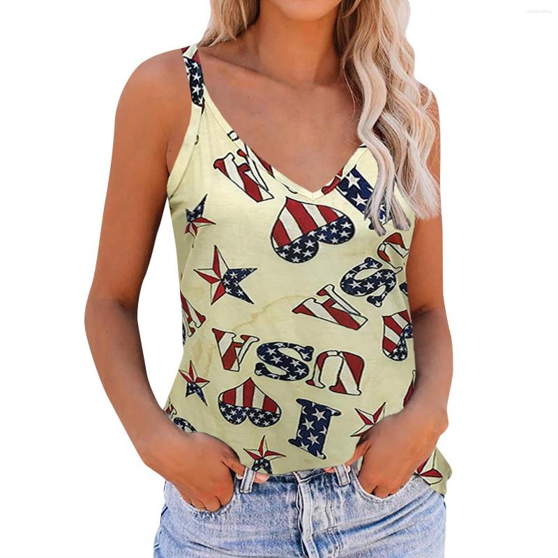 Women' Tanks Summer Tank Top Women Fashion Sleeveless Low Collar Workout Tops Independence Day Printed Casual Athletic Vest Haut Femme, Beige
Women' Tanks Summer Tank Top Women Fashion Sleeveless Low Collar Workout Tops Independence Day Printed Casual Athletic Vest Haut Femme, Beige