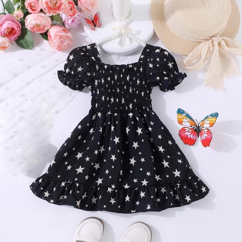 Girl Dresses Girls' Dress Summer Temperament Short Sleeved Princess Black Children's Clothing
Girl Dresses Girls' Dress Summer Temperament Short Sleeved Princess Black Children's Clothing
