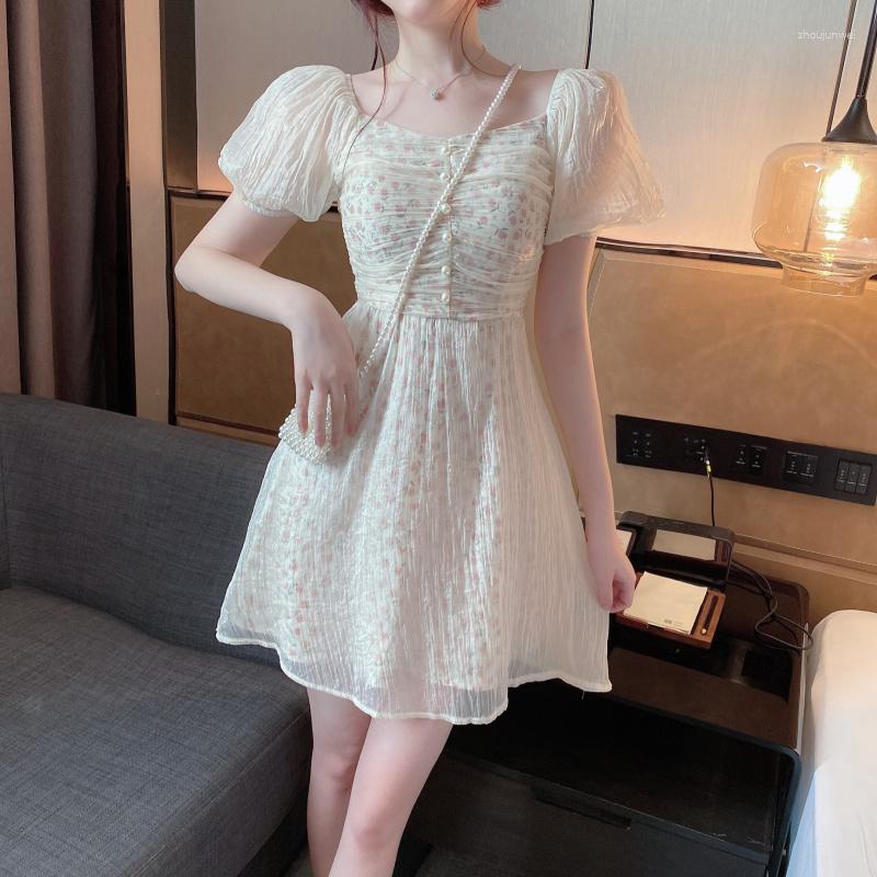 Party Dresses Mini Vintage Chiffon Dress French Style Bubble Sleeve Square Collar Fairy Casual Maxi For, Beige
Party Dresses Mini Vintage Chiffon Dress French Style Bubble Sleeve Square Collar Fairy Casual Maxi For, Beige