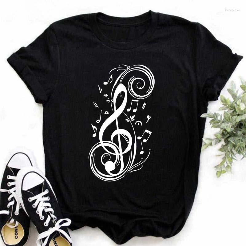 Women's T Shirts Ladies Fashion Graphic Tees Female Tops T-shirts Harajuku Women Shirt Music Note Printed Black T-shirt, Bt7349
Women's T Shirts Ladies Fashion Graphic Tees Female Tops T-shirts Harajuku Women Shirt Music Note Printed Black T-shirt, Bt7349