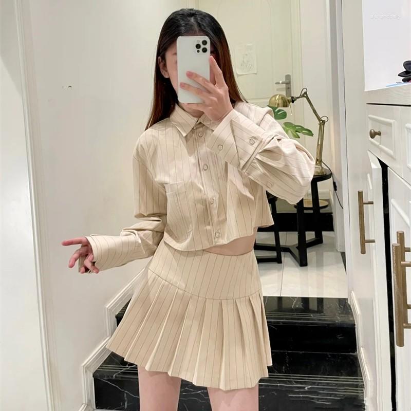 Women's Blouses 2023 Spring College Style Sweet All-match Women's Clothing Long-sleeved Lapel Pinstripe Short Shirt, Beige color
Women's Blouses 2023 Spring College Style Sweet All-match Women's Clothing Long-sleeved Lapel Pinstripe Short Shirt, Beige color