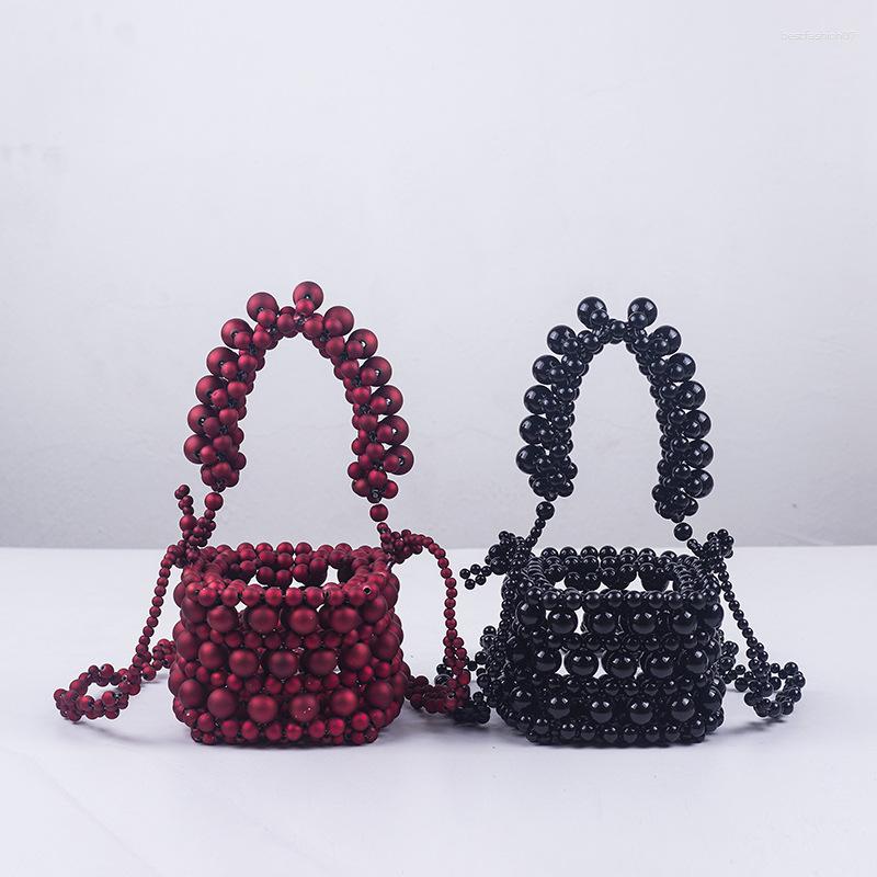 Evening Bags 2023 Fashion Acrylic Bag Handwoven Beaded Mini Bucket Women's Handbag Chain Crossbody Woman Lipstick Wallet, Black
Evening Bags 2023 Fashion Acrylic Bag Handwoven Beaded Mini Bucket Women's Handbag Chain Crossbody Woman Lipstick Wallet, Black