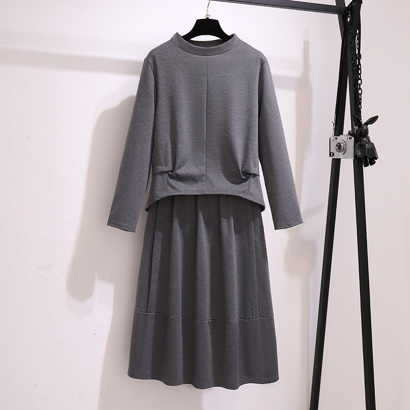 150Kg Plus Size Women's Autumn Age-reducing Slim Top Skirt Casual Suit Bust 153cm 6XL 7XL 8XL 9XL Fashion Long-sleeved, Black
150Kg Plus Size Women's Autumn Age-reducing Slim Top Skirt Casual Suit Bust 153cm 6XL 7XL 8XL 9XL Fashion Long-sleeved, Black