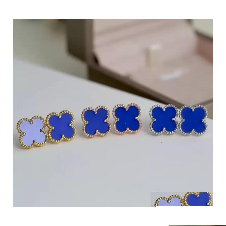 Other 925 Sier Needle Motherofpearl Charm Earrings Fashion Top Quatily Making Fourleaf Clover Designer Jewelry Women Girls Love Dh639
Other 925 Sier Needle Motherofpearl Charm Earrings Fashion Top Quatily Making Fourleaf Clover Designer Jewelry Women Girls Love Dh639
