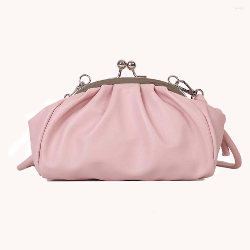 Evening Bags Simple Shoulder Bag Metal Clip Buckle Women Crossbody Shell Shape Small Leather Pleated Cloud Lady Purse For Travel Dating, Black
Evening Bags Simple Shoulder Bag Metal Clip Buckle Women Crossbody Shell Shape Small Leather Pleated Cloud Lady Purse For Travel Dating, Black