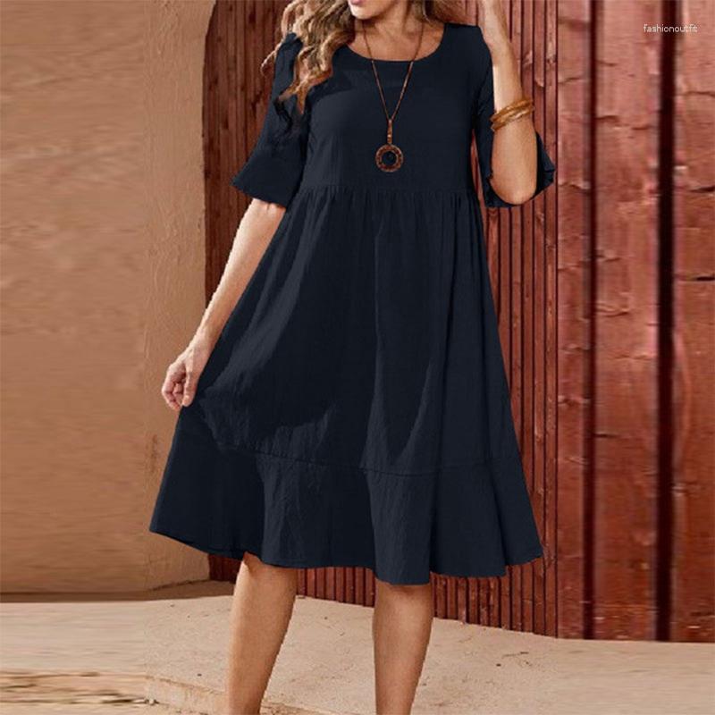 Casual Dresses Women Summer Party Dress Short Sleeve O-Neck Solid Color Loose Sundress Female Fashion Holiday Robe 2023, Pink
Casual Dresses Women Summer Party Dress Short Sleeve O-Neck Solid Color Loose Sundress Female Fashion Holiday Robe 2023, Pink