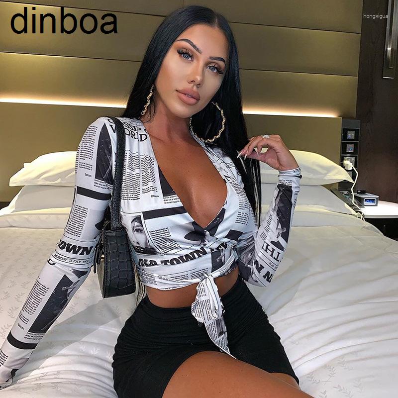 Women' T Shirts Dinboa Yiwu Xinyu 2023 Latest Casual Sexy Women Crop Top Spaper Printed Long Sleeve V-neck Bandage Tops Shirt, 01
Women' T Shirts Dinboa Yiwu Xinyu 2023 Latest Casual Sexy Women Crop Top Spaper Printed Long Sleeve V-neck Bandage Tops Shirt, 01
