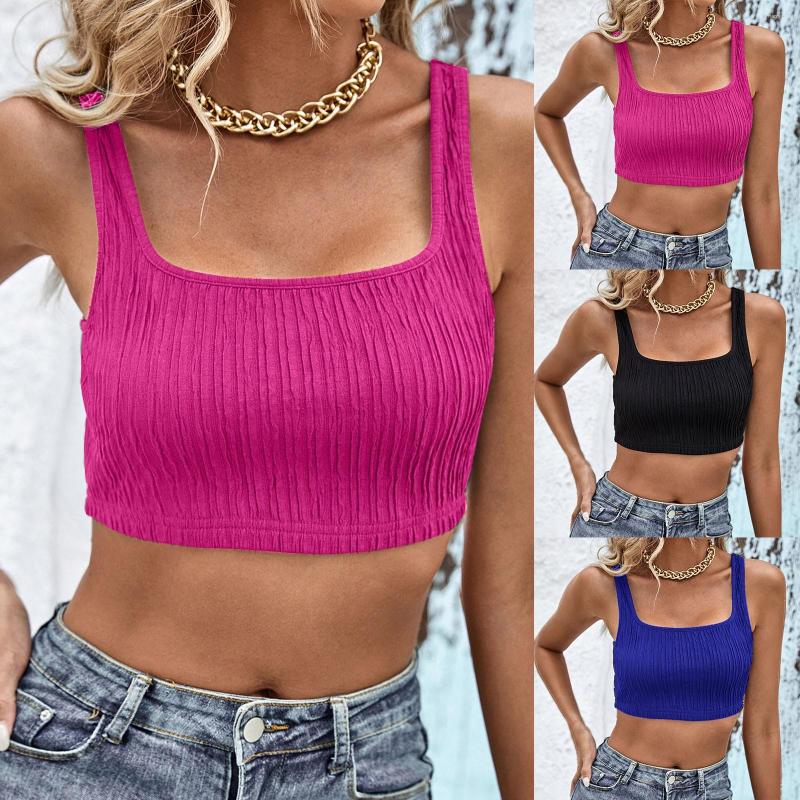 Camisoles & Tanks Womens Work Square Neck Camisole Summer Inner And Outer Wear Girl Seaside Small Tight Short Knitted Top, Black
Camisoles & Tanks Womens Work Square Neck Camisole Summer Inner And Outer Wear Girl Seaside Small Tight Short Knitted Top, Black
