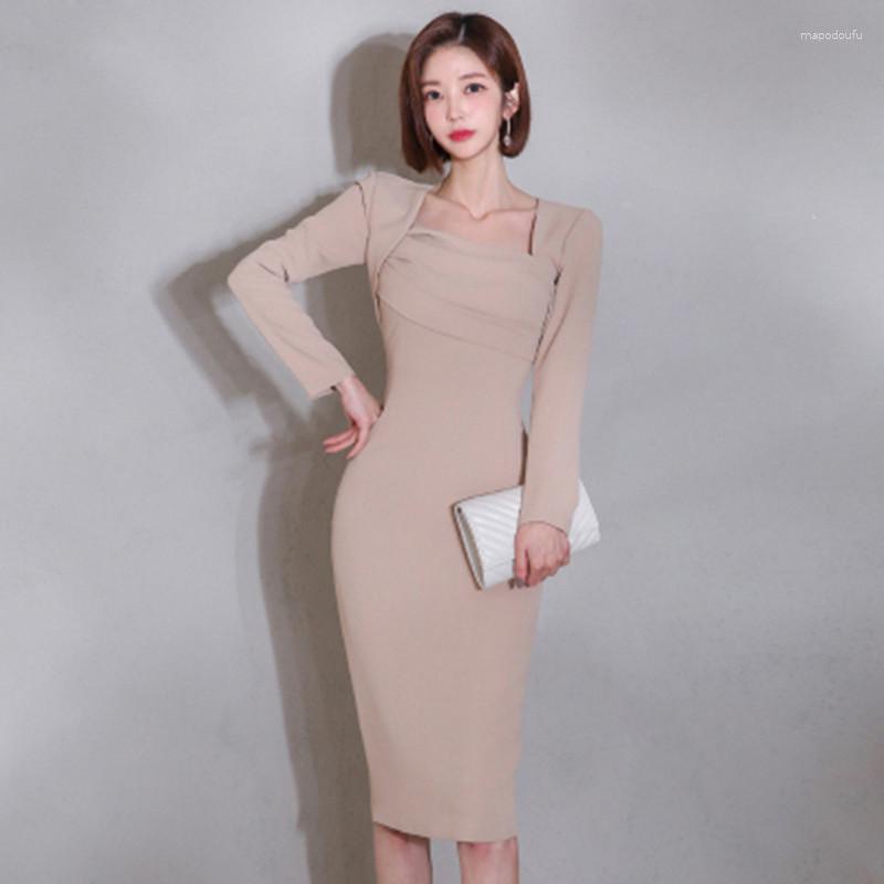 Casual Dresses 2023 Autumn Korean Version Temperament Slim Mid-Length Women' Fashionable Long-Sleeved Professional Dress, Picture color
Casual Dresses 2023 Autumn Korean Version Temperament Slim Mid-Length Women' Fashionable Long-Sleeved Professional Dress, Picture color