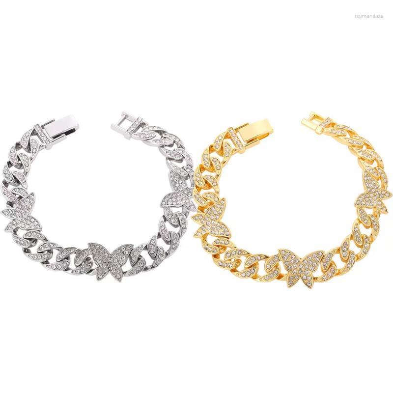Link Bracelets Chain Fashion Hip Hop Crystal Butterfly Shape Women's Bracelet Men's Miami Cuban Anklet Thick Wholesale Foot Raym22
Link Bracelets Chain Fashion Hip Hop Crystal Butterfly Shape Women's Bracelet Men's Miami Cuban Anklet Thick Wholesale Foot Raym22
