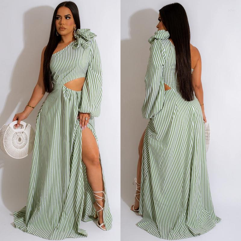 Casual Dresses Sexy Fashion Long Sleeve High Waist Corset Bohemian Vacation Dress Summer Women Elegant Stripe One Shoulder Floor Length, Pink 
Casual Dresses Sexy Fashion Long Sleeve High Waist Corset Bohemian Vacation Dress Summer Women Elegant Stripe One Shoulder Floor Length, Pink