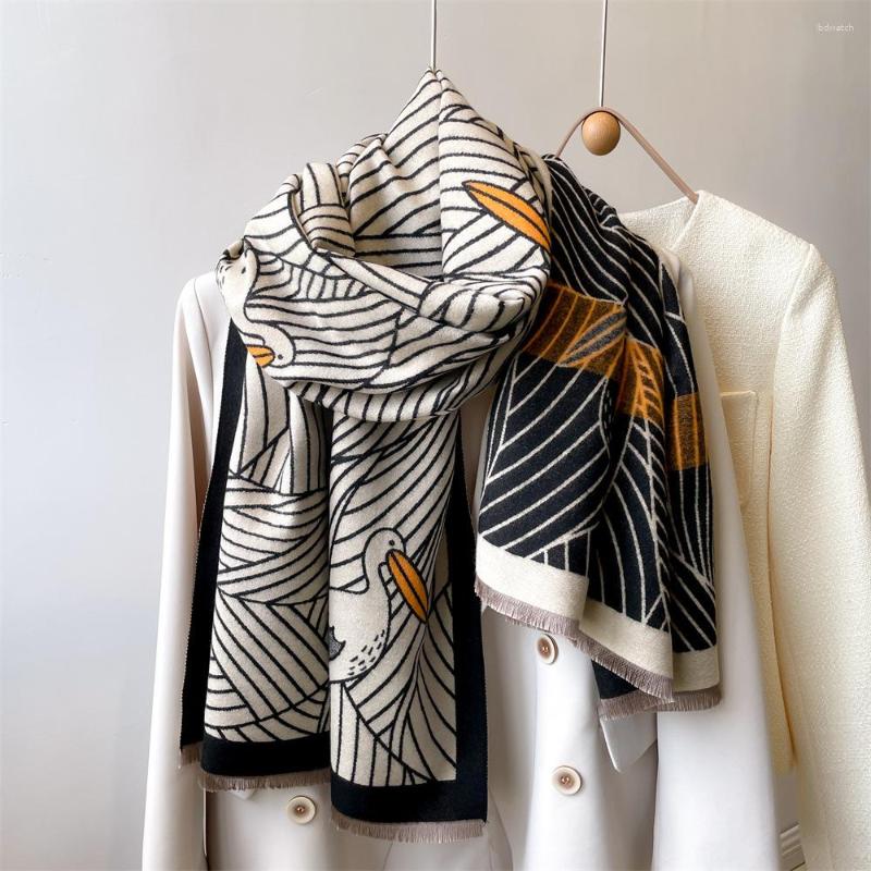 Scarves 2023 Korean Autumn Winter Cashmere Imitation Women's Scarf Diagonal Stripe Double-sided Thickened And Warm With Shawl
Scarves 2023 Korean Autumn Winter Cashmere Imitation Women's Scarf Diagonal Stripe Double-sided Thickened And Warm With Shawl