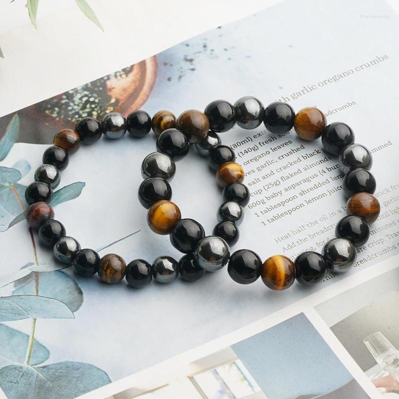 Bangle Fashion Natural Stone Bracelet Tiger Eye Triple Protection Hematite And Black Obsidian BraceletBangle Raym22
Bangle Fashion Natural Stone Bracelet Tiger Eye Triple Protection Hematite And Black Obsidian BraceletBangle Raym22