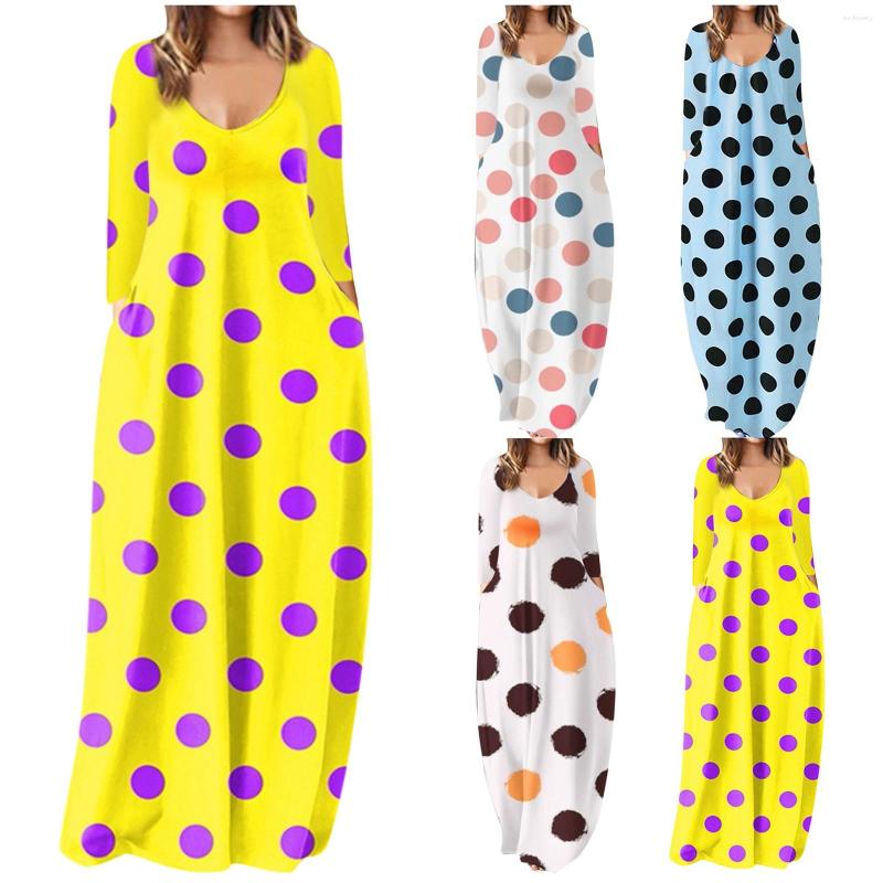 Party Dresses Women Winter Dress Dot Print Long Sundress Sleeved Halter Neck Coffee Casual Lady Beach Maxi Z, Ye
Party Dresses Women Winter Dress Dot Print Long Sundress Sleeved Halter Neck Coffee Casual Lady Beach Maxi Z, Ye