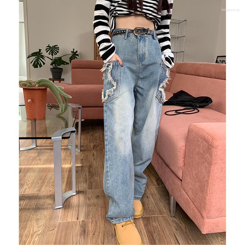 Women' Jeans 2023 Women Blue Wide Leg Star Pattern Fashion Vintage Baggy High Waist Straight Pants Street Mopping Denim T
Women' Jeans 2023 Women Blue Wide Leg Star Pattern Fashion Vintage Baggy High Waist Straight Pants Street Mopping Denim T