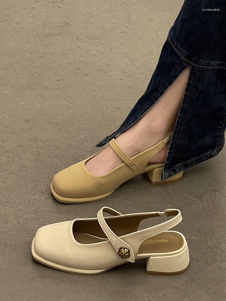 Sandals Women's Spring Summer And Autumn 2023 Fashion Thick Heel Anti-slip Square Toe Low Shoes, Beige
Sandals Women's Spring Summer And Autumn 2023 Fashion Thick Heel Anti-slip Square Toe Low Shoes, Beige