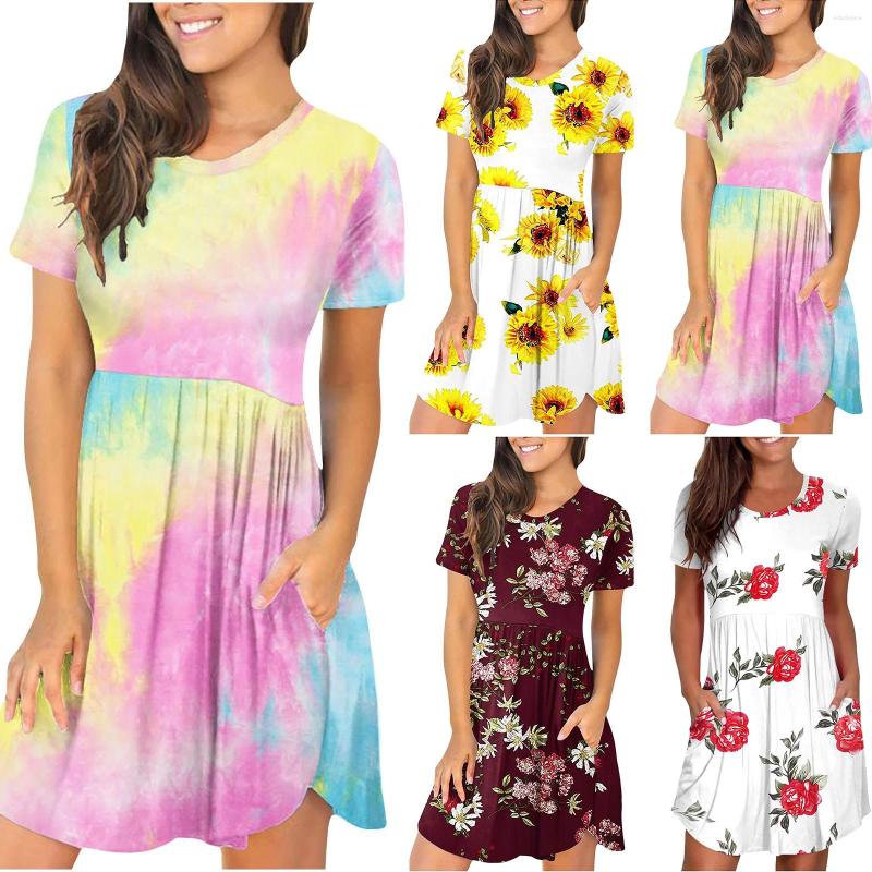 Casual Dresses Women Loose Vintage Fashion Short Sleeve Tank Dress Woman Large Big Sexy Summer Tie Dye Party Elegant With Pocket
Casual Dresses Women Loose Vintage Fashion Short Sleeve Tank Dress Woman Large Big Sexy Summer Tie Dye Party Elegant With Pocket
