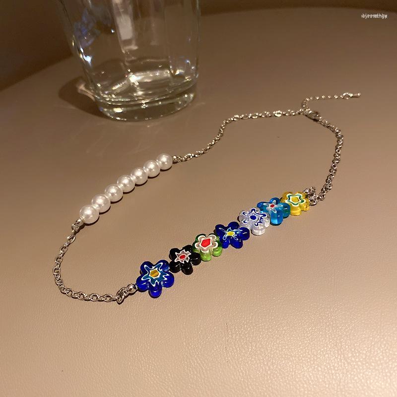 Chains 2023 Korean Sweet Colorful Little Daisy Pearl Flowers Boho Beaded Clavicle Necklaces For Women Girls Jewelry
Chains 2023 Korean Sweet Colorful Little Daisy Pearl Flowers Boho Beaded Clavicle Necklaces For Women Girls Jewelry