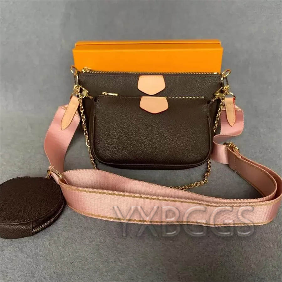 10A Luxurys Womens Bag Three in One Fashion Crossbody Wallet Handbags Purses Card Holder Composite Bags High Qualitys Fashion Lady Clutch Bags With Dust Bag and Box, With flowers - pink strap
10A Luxurys Womens Bag Three in One Fashion Crossbody Wallet Handbags Purses Card Holder Composite Bags High Qualitys Fashion Lady Clutch Bags With Dust Bag and Box, With flowers - pink strap