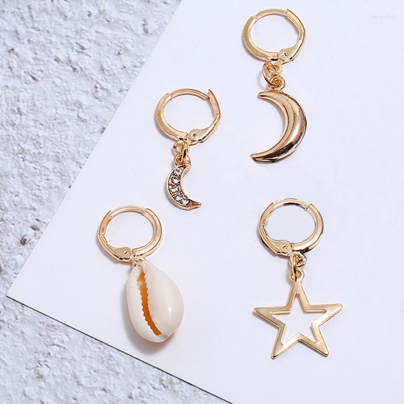 Stud Earrings 4pcs/lot Marine Style Korean Shell Star Moon Fashion Jewelry Women Accessories Ladies Boho Earring
Stud Earrings 4pcs/lot Marine Style Korean Shell Star Moon Fashion Jewelry Women Accessories Ladies Boho Earring