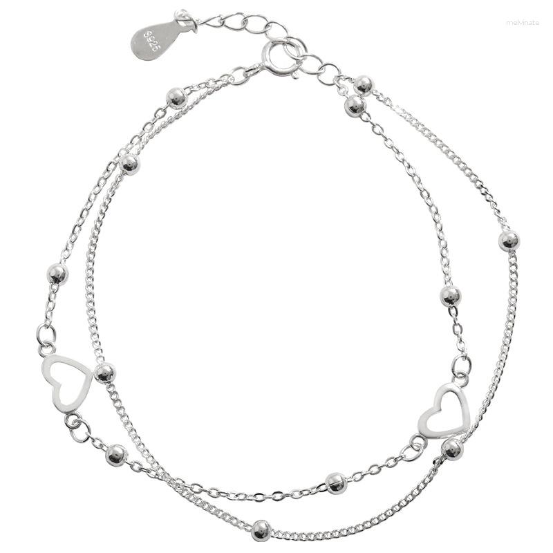 Link Bracelets PTQASP Silver Plated Double Layers Love Heart Charm &Bangle For Women Girls Elegant Birthday Wedding Party
Link Bracelets PTQASP Silver Plated Double Layers Love Heart Charm &Bangle For Women Girls Elegant Birthday Wedding Party