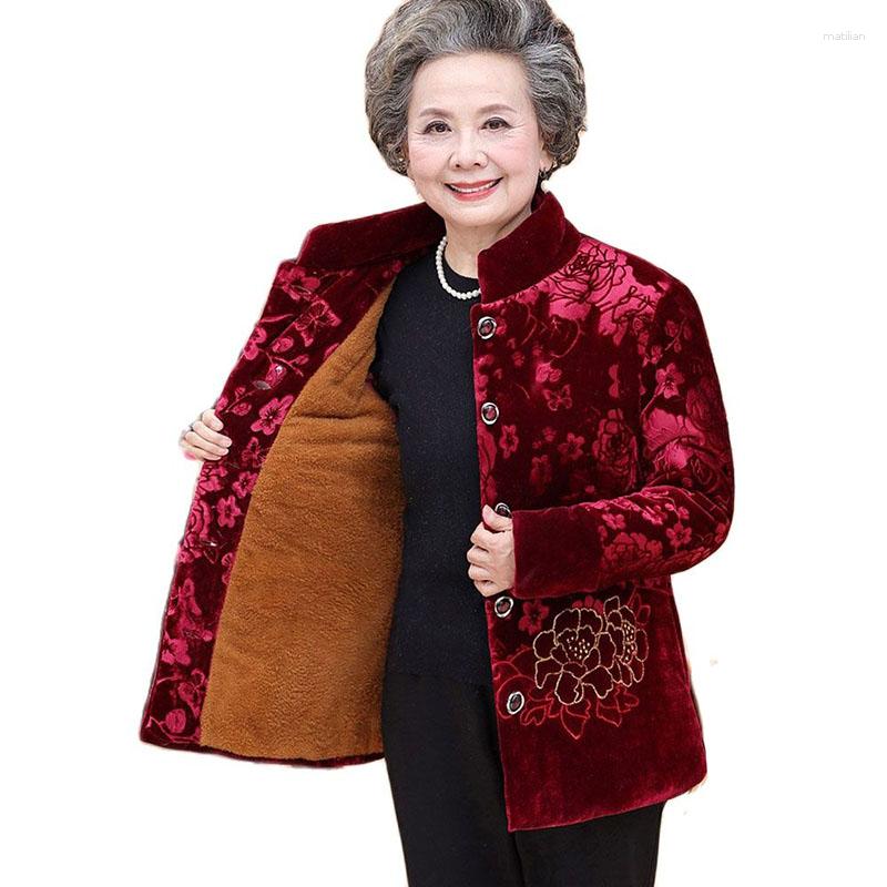 Women's Trench Coats Elderly Grandmother 60-80 Age Cotton Coat 2023 Winter Jacket Vintage Single-Breasted Add Velvet Warm Print Overcoat, Blue
Women's Trench Coats Elderly Grandmother 60-80 Age Cotton Coat 2023 Winter Jacket Vintage Single-Breasted Add Velvet Warm Print Overcoat, Blue